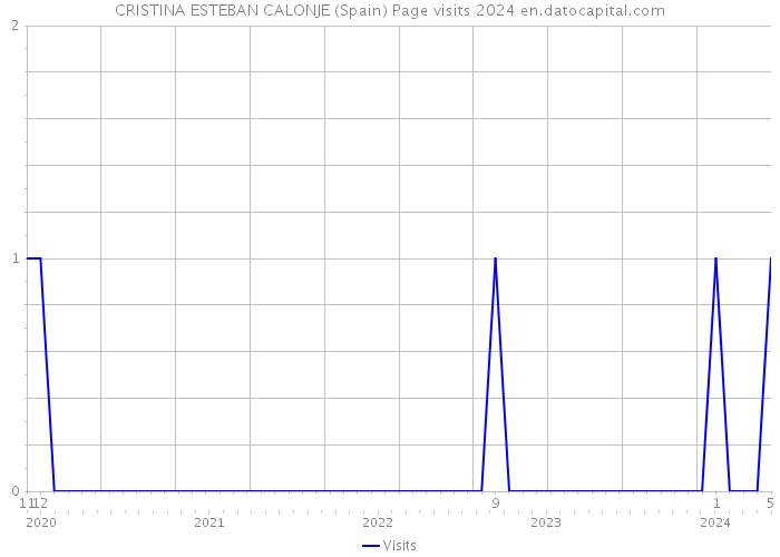 CRISTINA ESTEBAN CALONJE (Spain) Page visits 2024 