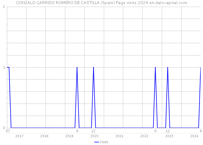 GONZALO GARRIDO ROMERO DE CASTILLA (Spain) Page visits 2024 