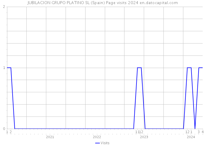 JUBILACION GRUPO PLATINO SL (Spain) Page visits 2024 