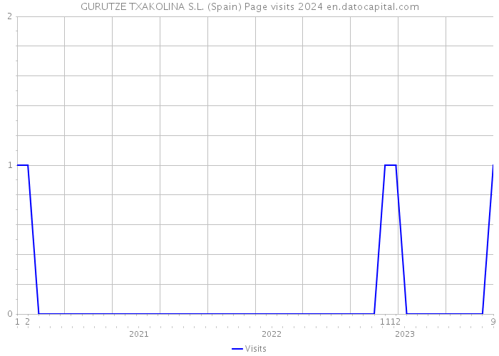 GURUTZE TXAKOLINA S.L. (Spain) Page visits 2024 