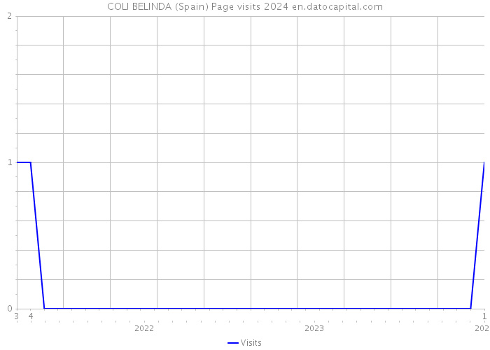 COLI BELINDA (Spain) Page visits 2024 