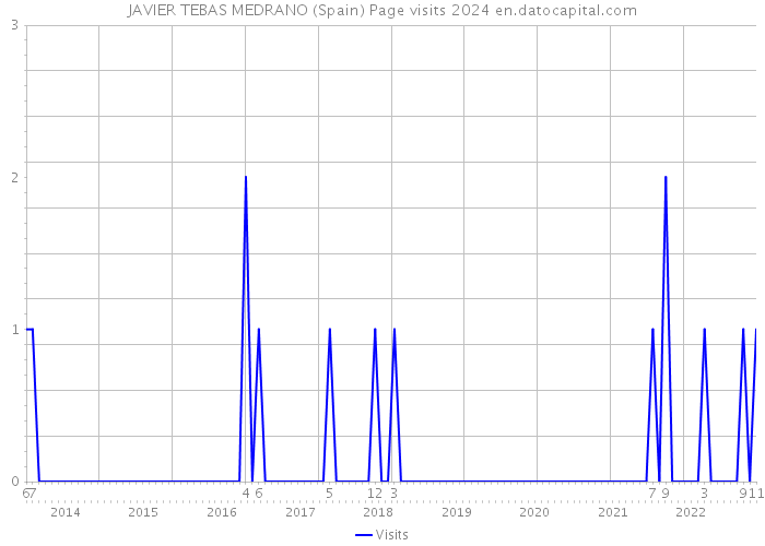 JAVIER TEBAS MEDRANO (Spain) Page visits 2024 
