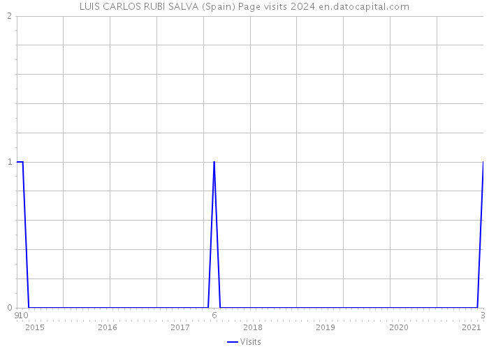 LUIS CARLOS RUBI SALVA (Spain) Page visits 2024 