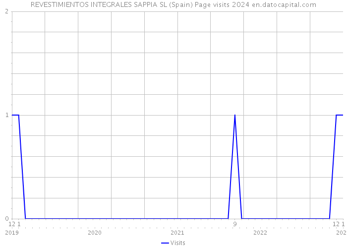 REVESTIMIENTOS INTEGRALES SAPPIA SL (Spain) Page visits 2024 