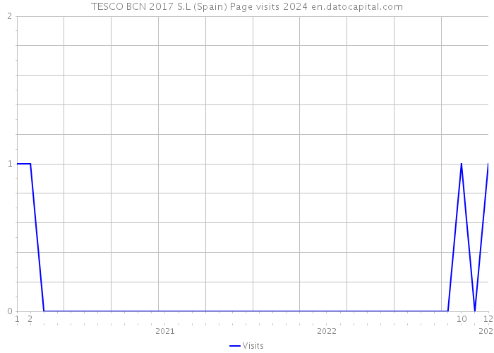 TESCO BCN 2017 S.L (Spain) Page visits 2024 
