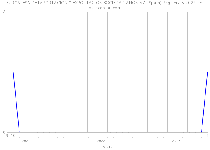 BURGALESA DE IMPORTACION Y EXPORTACION SOCIEDAD ANÓNIMA (Spain) Page visits 2024 