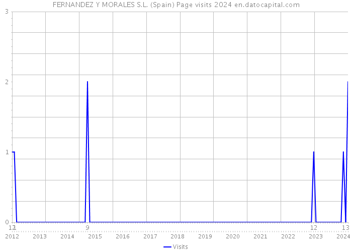 FERNANDEZ Y MORALES S.L. (Spain) Page visits 2024 