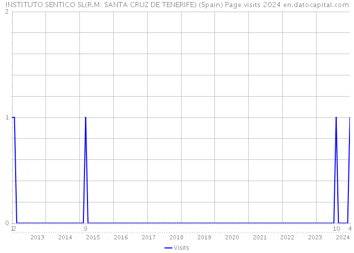 INSTITUTO SENTICO SL(R.M. SANTA CRUZ DE TENERIFE) (Spain) Page visits 2024 