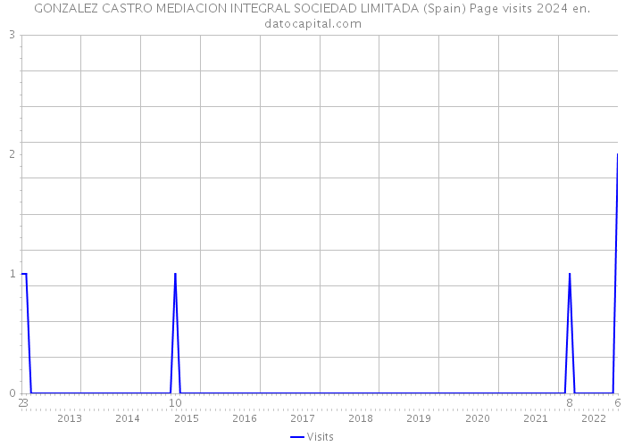 GONZALEZ CASTRO MEDIACION INTEGRAL SOCIEDAD LIMITADA (Spain) Page visits 2024 