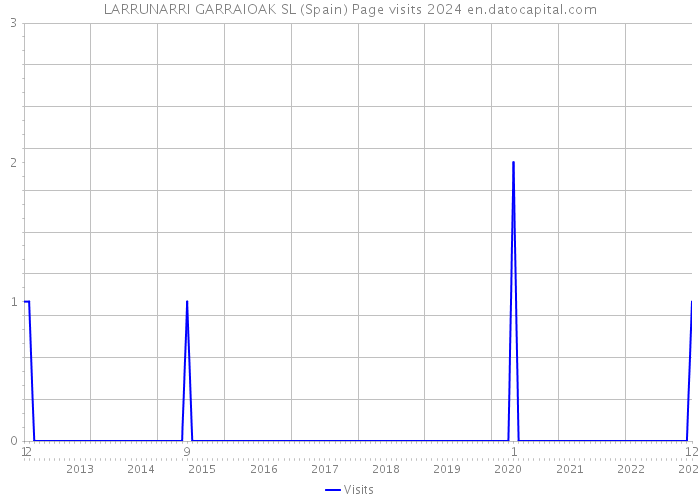 LARRUNARRI GARRAIOAK SL (Spain) Page visits 2024 
