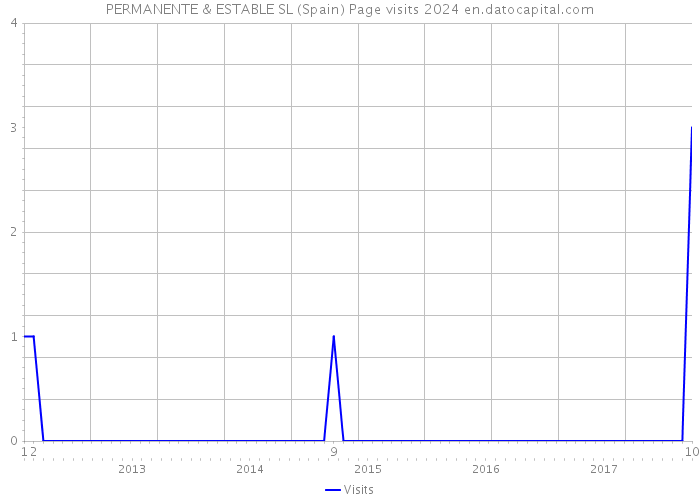 PERMANENTE & ESTABLE SL (Spain) Page visits 2024 