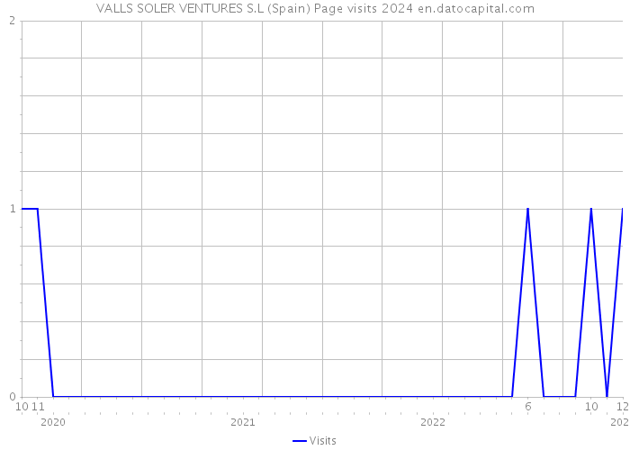 VALLS SOLER VENTURES S.L (Spain) Page visits 2024 