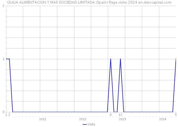 GIULIA ALIMENTACION Y MAS SOCIEDAD LIMITADA (Spain) Page visits 2024 