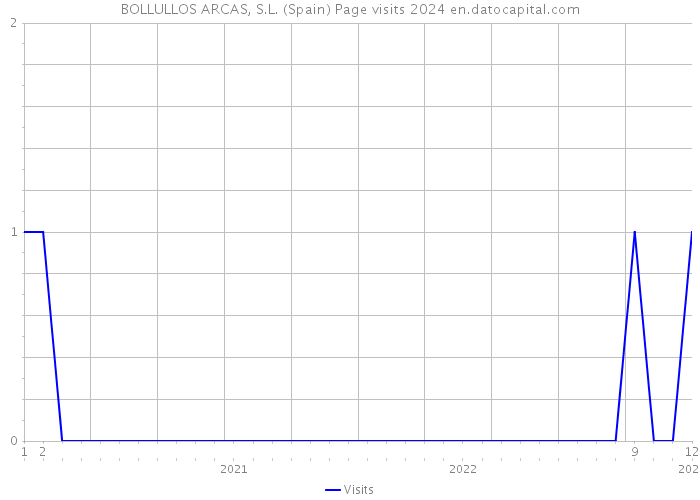 BOLLULLOS ARCAS, S.L. (Spain) Page visits 2024 