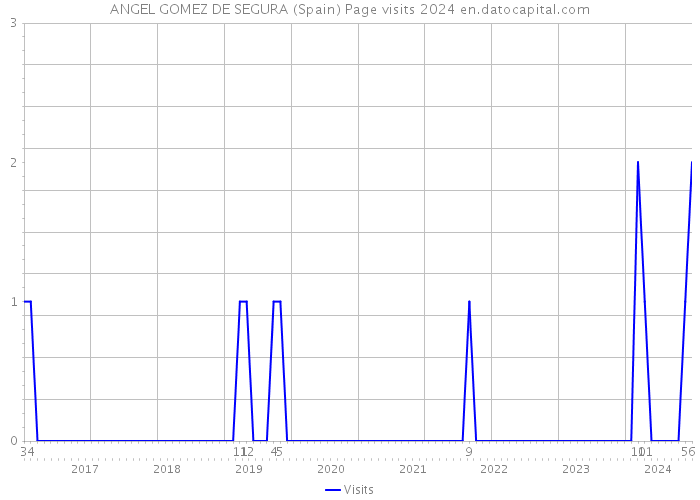 ANGEL GOMEZ DE SEGURA (Spain) Page visits 2024 