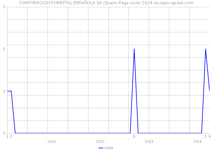 CORPORACION FORESTAL ESPAÑOLA SA (Spain) Page visits 2024 