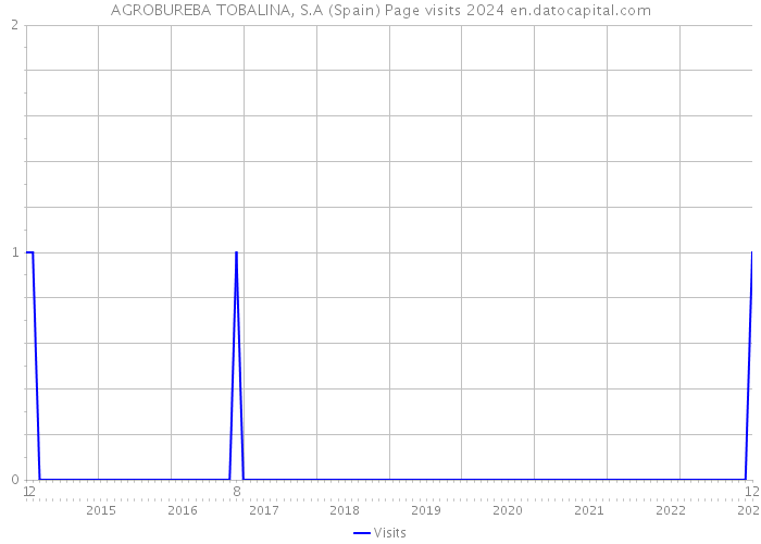 AGROBUREBA TOBALINA, S.A (Spain) Page visits 2024 