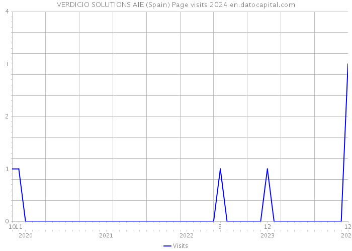 VERDICIO SOLUTIONS AIE (Spain) Page visits 2024 