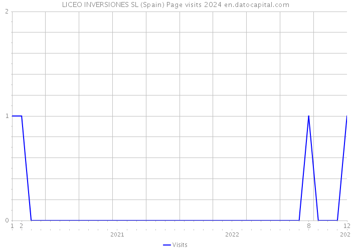 LICEO INVERSIONES SL (Spain) Page visits 2024 