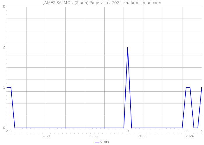 JAMES SALMON (Spain) Page visits 2024 