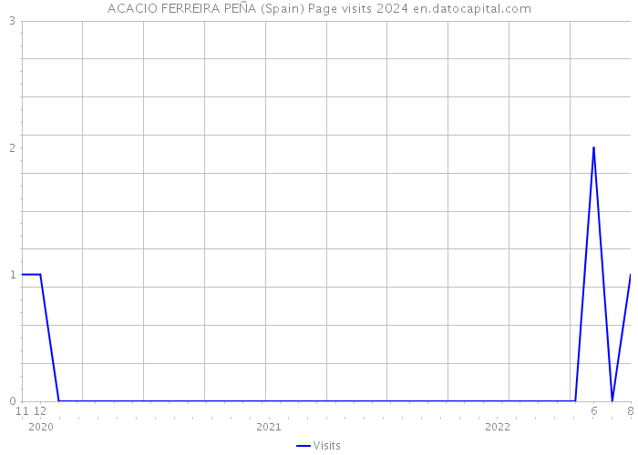 ACACIO FERREIRA PEÑA (Spain) Page visits 2024 