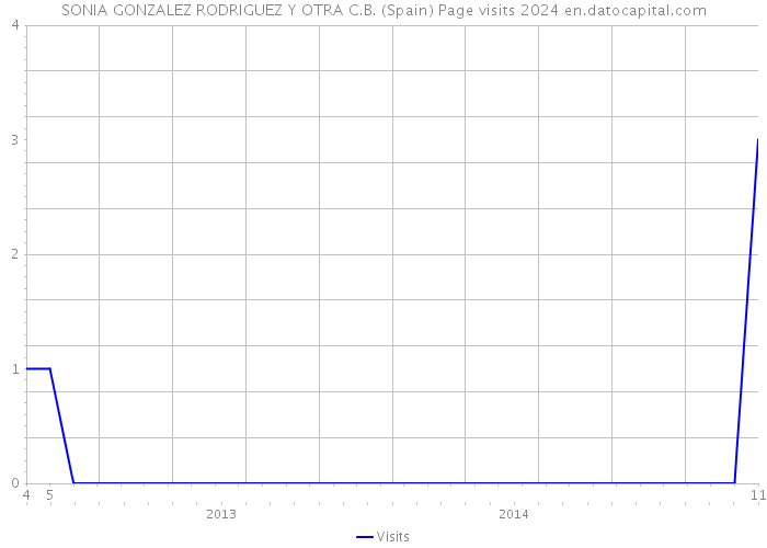 SONIA GONZALEZ RODRIGUEZ Y OTRA C.B. (Spain) Page visits 2024 