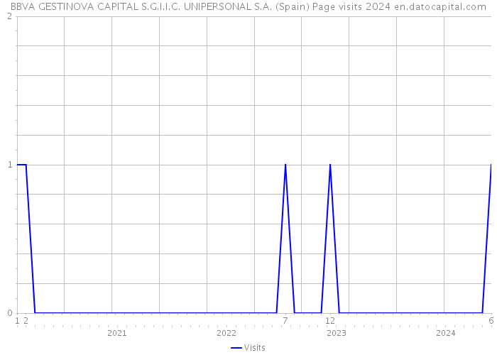 BBVA GESTINOVA CAPITAL S.G.I.I.C. UNIPERSONAL S.A. (Spain) Page visits 2024 