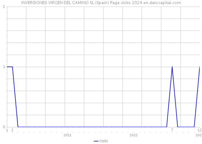 INVERSIONES VIRGEN DEL CAMINO SL (Spain) Page visits 2024 