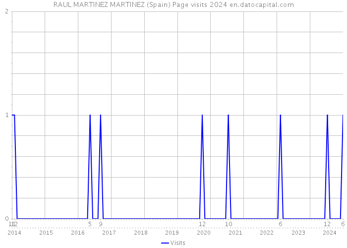 RAUL MARTINEZ MARTINEZ (Spain) Page visits 2024 