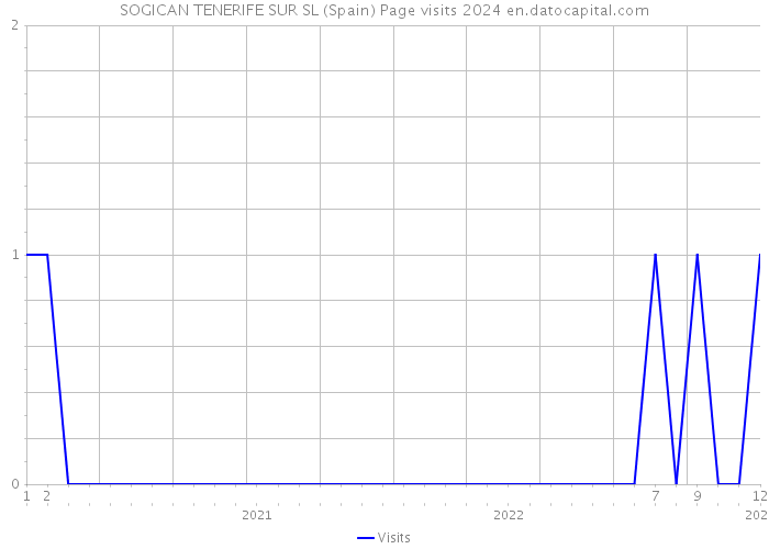 SOGICAN TENERIFE SUR SL (Spain) Page visits 2024 