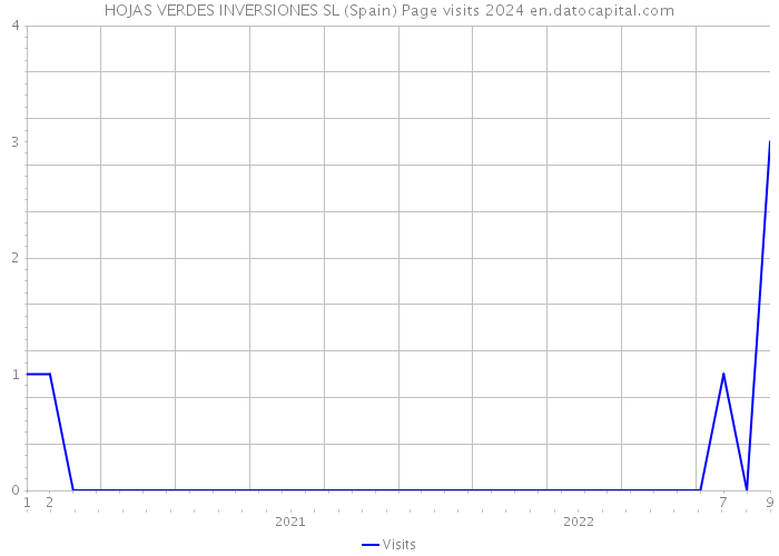 HOJAS VERDES INVERSIONES SL (Spain) Page visits 2024 