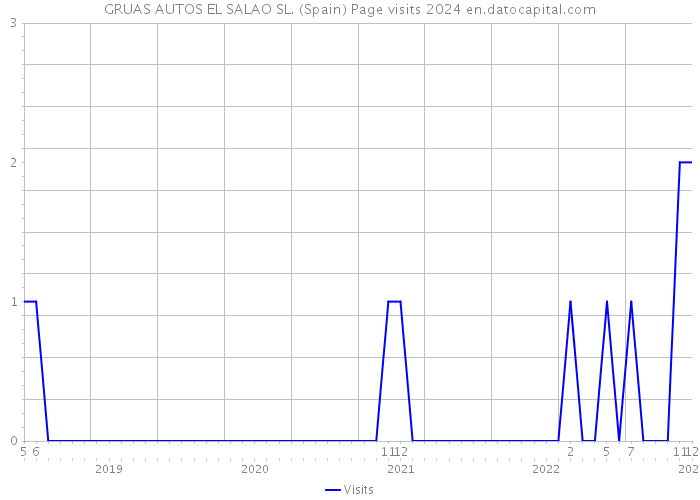 GRUAS AUTOS EL SALAO SL. (Spain) Page visits 2024 
