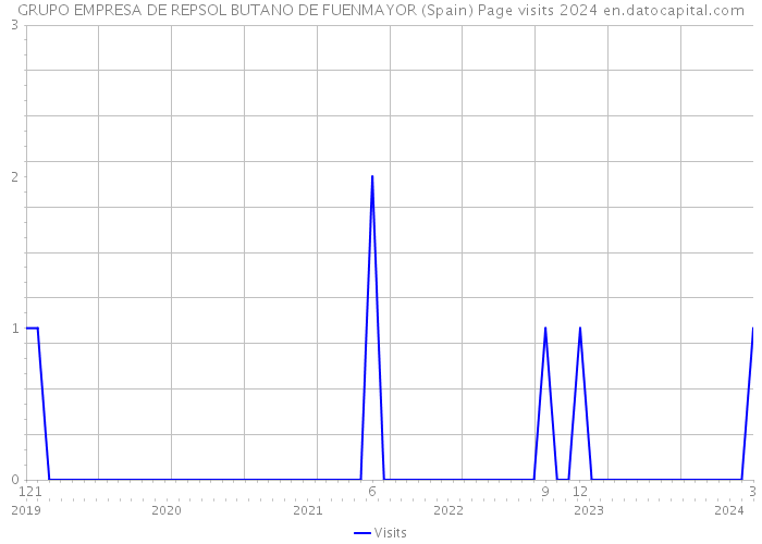 GRUPO EMPRESA DE REPSOL BUTANO DE FUENMAYOR (Spain) Page visits 2024 