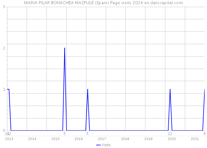 MARIA PILAR BONACHEA MAZPULE (Spain) Page visits 2024 