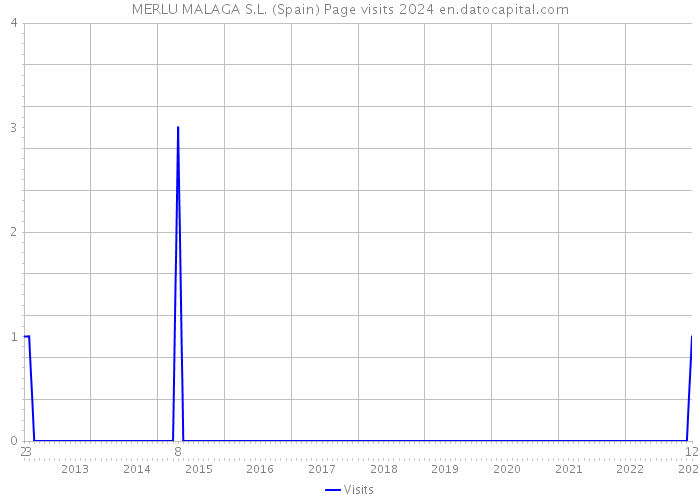 MERLU MALAGA S.L. (Spain) Page visits 2024 