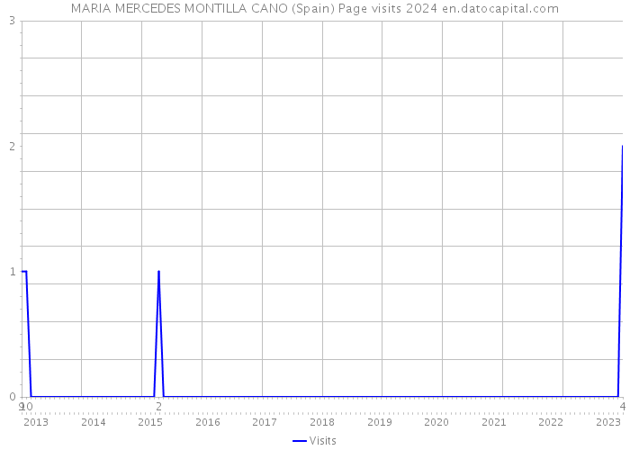 MARIA MERCEDES MONTILLA CANO (Spain) Page visits 2024 