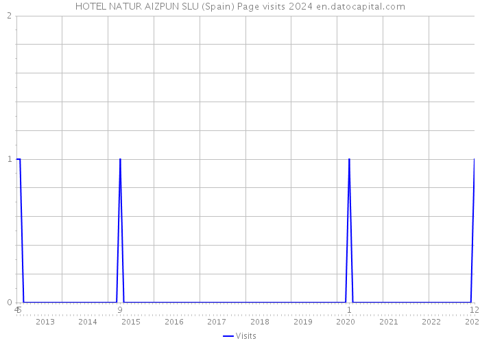 HOTEL NATUR AIZPUN SLU (Spain) Page visits 2024 