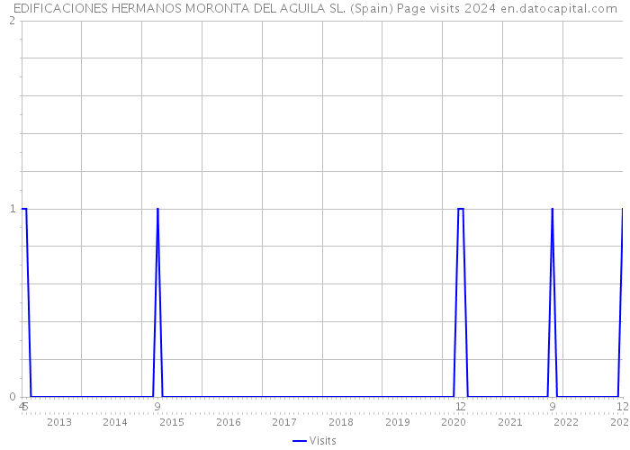 EDIFICACIONES HERMANOS MORONTA DEL AGUILA SL. (Spain) Page visits 2024 