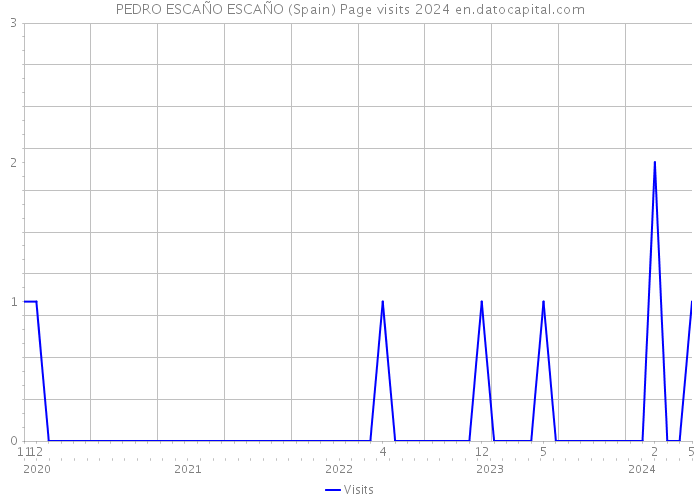 PEDRO ESCAÑO ESCAÑO (Spain) Page visits 2024 