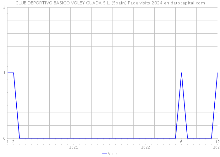 CLUB DEPORTIVO BASICO VOLEY GUADA S.L. (Spain) Page visits 2024 