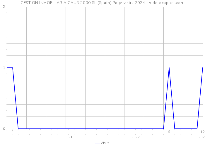 GESTION INMOBILIARIA GAUR 2000 SL (Spain) Page visits 2024 