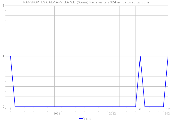 TRANSPORTES CALVIA-VILLA S.L. (Spain) Page visits 2024 