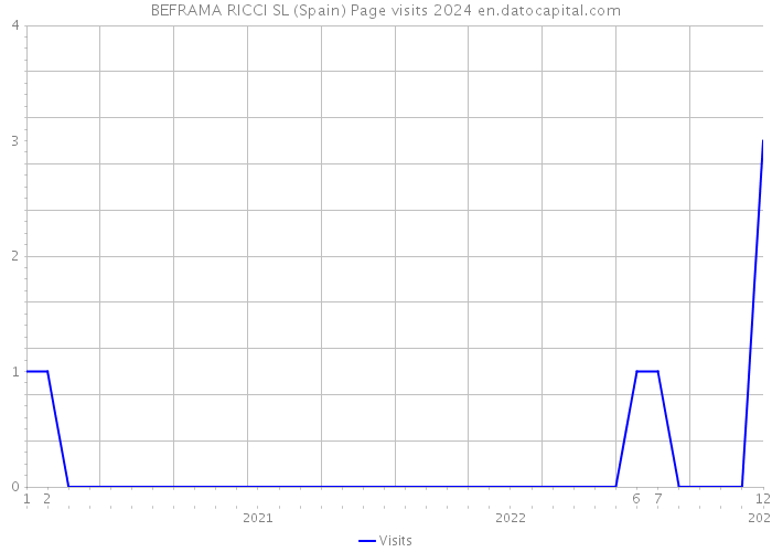 BEFRAMA RICCI SL (Spain) Page visits 2024 
