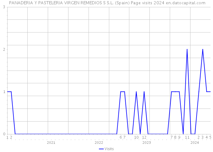  PANADERIA Y PASTELERIA VIRGEN REMEDIOS S S.L. (Spain) Page visits 2024 