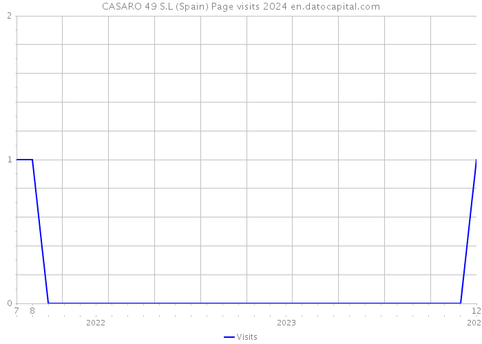 CASARO 49 S.L (Spain) Page visits 2024 