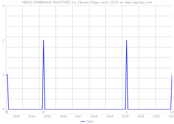 HNOS ZAMBRANA MARTINEZ S.L. (Spain) Page visits 2024 