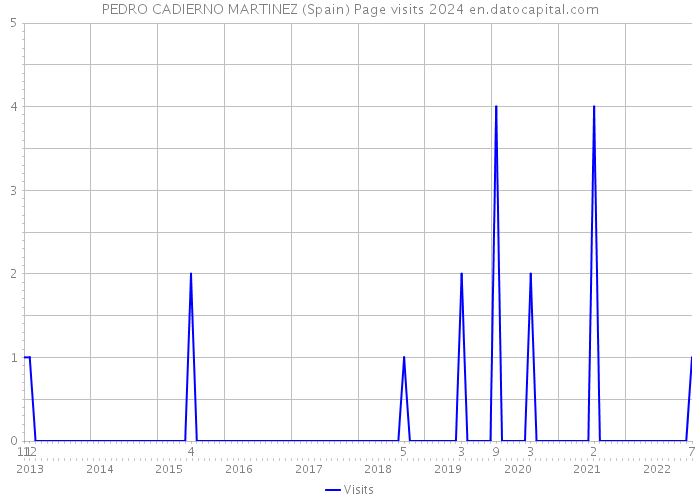 PEDRO CADIERNO MARTINEZ (Spain) Page visits 2024 