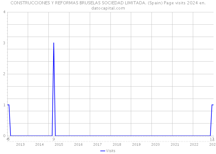 CONSTRUCCIONES Y REFORMAS BRUSELAS SOCIEDAD LIMITADA. (Spain) Page visits 2024 