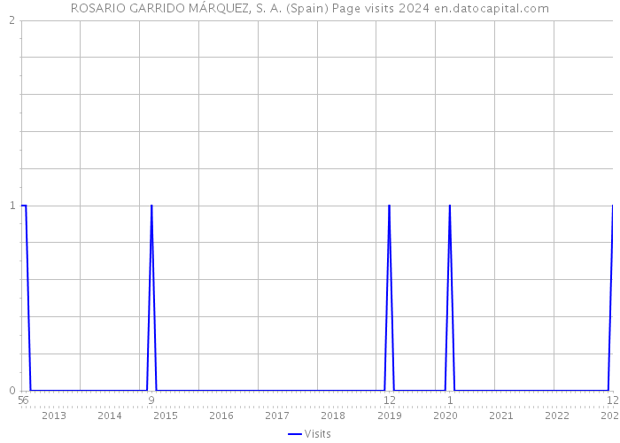 ROSARIO GARRIDO MÁRQUEZ, S. A. (Spain) Page visits 2024 