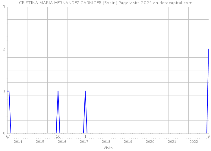 CRISTINA MARIA HERNANDEZ CARNICER (Spain) Page visits 2024 